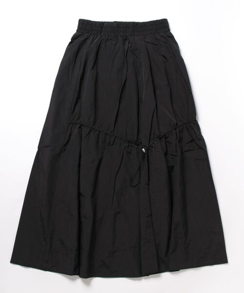 ＪＵＧＬＡＮＳ（ユグランス）の「☆ ワッシャータフタドロストスカート　31010H134（スカート・レディース・ブルー/アイボリー/ブラック・FREE）」の4枚目の写真