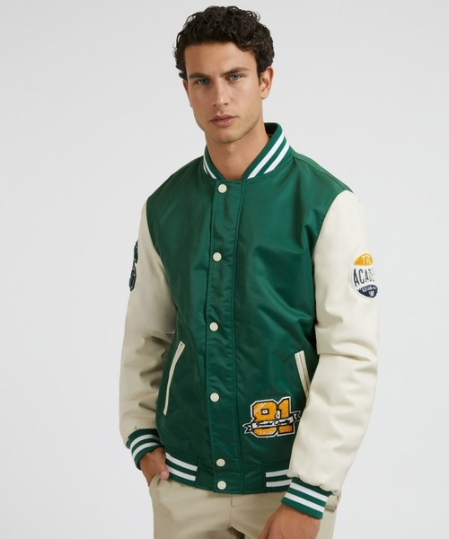 Guess(ゲス)の「Patch Varsity Jacket(スタジャン・メンズ・グリーン・LARGE/X-LARGE/MEDIUM/SMALL)」の11枚目の写真