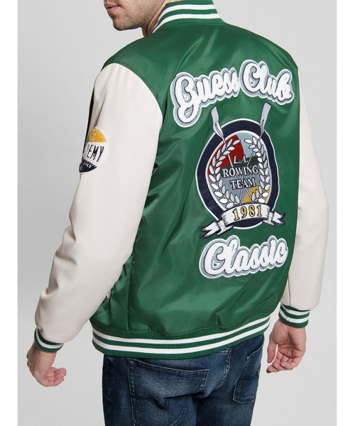 Guess(ゲス)の「Patch Varsity Jacket(スタジャン・メンズ・グリーン・LARGE/X-LARGE/MEDIUM/SMALL)」の8枚目の写真