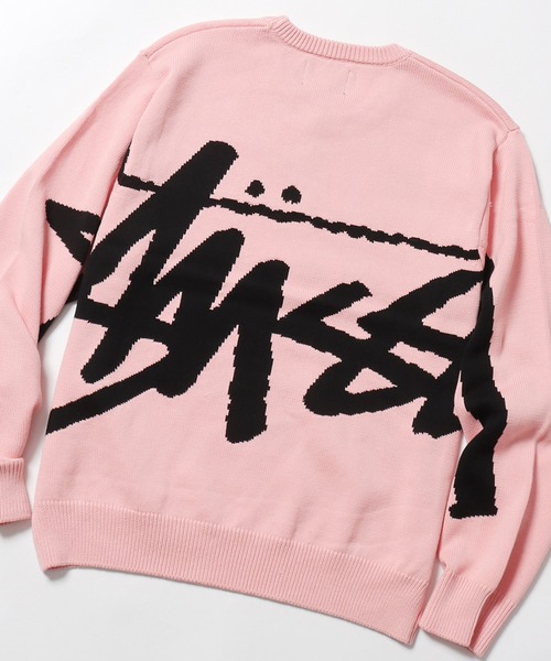 STUSSY(ステューシー)の「STUSSY/ステューシー STOCK SWEATER セーター(ニット/セーター・メンズ・ブラック/ピンク・M/L/XL/XS/S)」の11枚目の写真