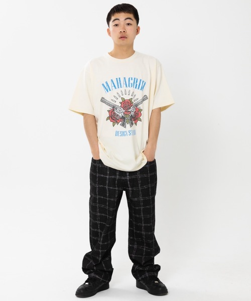 【mahagrid】23SS★ FLOWER PISTOL TEE mahagrid】23SS☆ FLOWER PISTOL TEE (mahagrid/Tシャツ