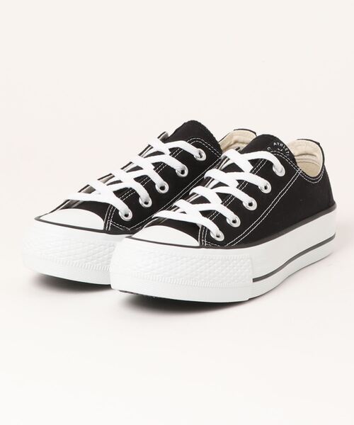 CONVERSE（コンバース）の「converse コンバース NEXTAR110 PLTS OX レディーススニーカー 厚底(ネクスター110PLTSOX) 38001231（スニーカー・レディース・ベージュ/ブラック/ホワイト・24.0cm/23.0cm/23.5cm/22.5cm/24.5cm/25.0cm）」の3枚目の写真