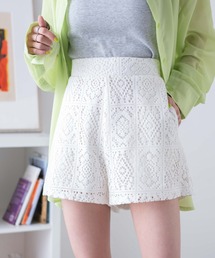 WEGO | WEGO/【セットアップ対応】レースイージーショートパンツ(スラックス)