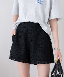 WEGO | WEGO/【セットアップ対応】レースイージーショートパンツ(スラックス)