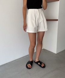 CANAL JEAN | smileyranna コットンタックショートパンツ(その他パンツ)