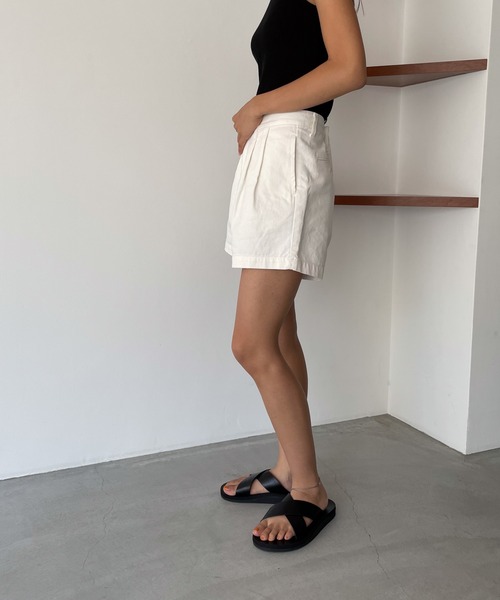 COIN　コットンタックショートパンツ COIN コットンタックショートパンツ CANAL JEAN｜COIN コットン