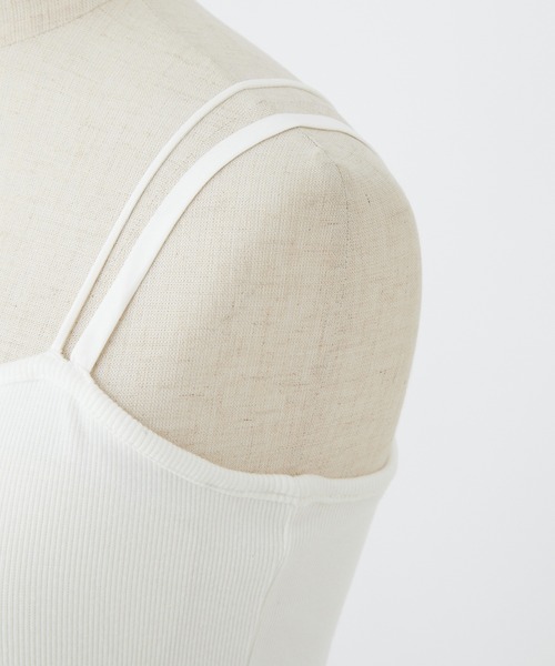 one after another NICE CLAUP（ワンアフターアナザーナイスクラップ）の「カップ付き/肩ひも2way/シンプルブラトップ（キャミソール・レディース・ブラック/オフホワイト/ピンク・FREE）」の19枚目の写真