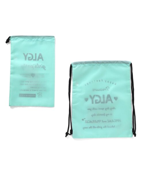 algy（アルジー）の「AL セイキンナップセットA（バックパック/リュック・キッズ・ブラック/ラベンダー/ミント・FREE）」の6枚目の写真