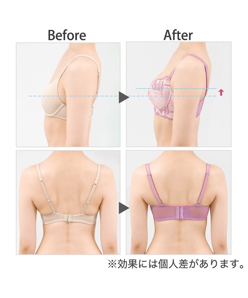 BRADELIS NEWYORK（ブラデリスニューヨーク）の「ベルステップ２ブラ23S2 ブラデリス 育乳補整 補正下着（ブラジャー・レディース・ピンク/グリーン/ロイヤルブルー・C70/D70/E70/F70/C65/C75/G75/D75/D80/E75/E80/F65/G70/G80/B70/B75/F80/G65/D65/F75/E65）」の10枚目の写真