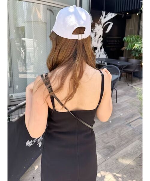 EVRIS(エヴリス)の「リブキャミソールロングワンピース(ワンピース・レディース・グレー/ブラック/ブルー・FREE)」の7枚目の写真