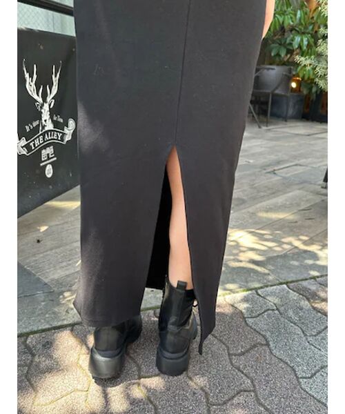 EVRIS(エヴリス)の「リブキャミソールロングワンピース(ワンピース・レディース・グレー/ブラック/ブルー・FREE)」の8枚目の写真