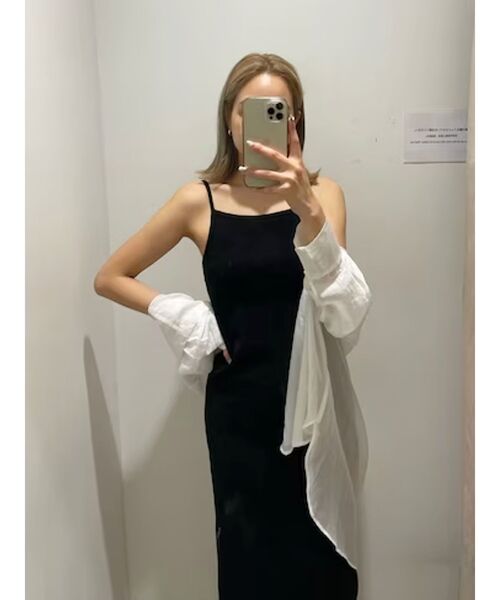 EVRIS(エヴリス)の「リブキャミソールロングワンピース(ワンピース・レディース・グレー/ブラック/ブルー・FREE)」の12枚目の写真