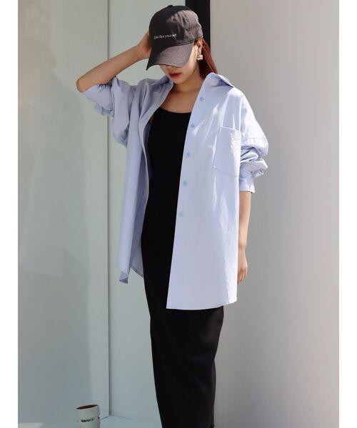 EVRIS(エヴリス)の「リブキャミソールロングワンピース(ワンピース・レディース・グレー/ブラック/ブルー・FREE)」の15枚目の写真