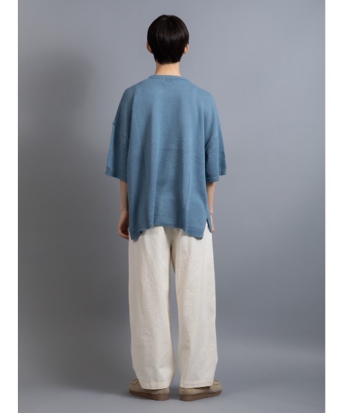 セール】リネンコットン ルーズシルエット サマーニット（T