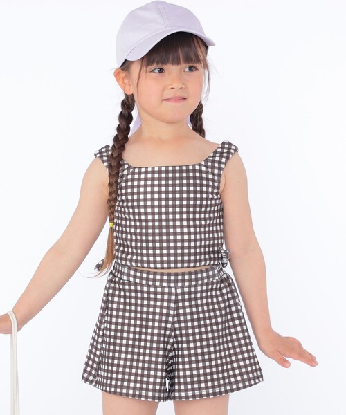 SHIPS（シップス）の「SHIPS KIDS:90～120cm / ギンガムチェック 3セット ビキニ（水着・キッズ・ブラウン系・90/100/110/120）」の10枚目の写真