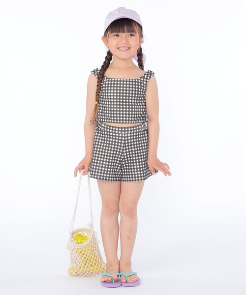 SHIPS（シップス）の「SHIPS KIDS:90～120cm / ギンガムチェック 3セット ビキニ（水着・キッズ・ブラウン系・90/100/110/120）」の21枚目の写真