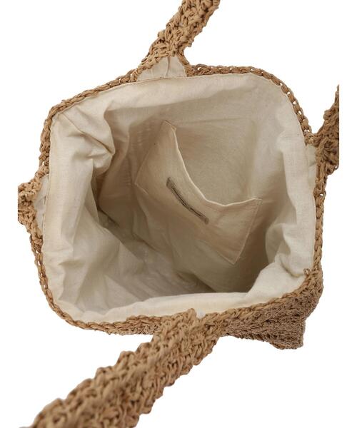 Samansa Mos2（サマンサ モスモス）の「ペーパークロシェトートバッグ（ハンドバッグ・レディース・オフホワイト/ベージュ・ﾌﾘ-）」の17枚目の写真