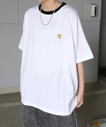 ビッグシルエット いぬ / ねこ 動物ワンポイント刺繍Tシャツ カットソー ユニセックス【ILL'S】