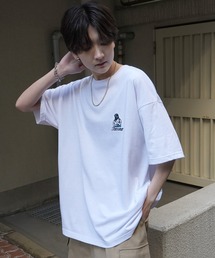 ビッグシルエット いぬ / ねこ 動物ワンポイント刺繍Tシャツ カットソー ユニセックス【ILL'S】