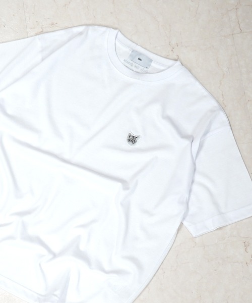 ILL'S(イルズ)の「ビッグシルエット いぬ / ねこ 動物ワンポイント刺繍Tシャツ カットソー ユニセックス【ILL'S】(Tシャツ/カットソー・メンズ・ブラック/ホワイト/ホワイト系その他/グレー系その他/グリーン/ホワイト系1/ホワイト系2/ホワイト系3/ホワイト系4/ブラック系1/グレー系1/ホワイト系その他2/ホワイト系その他3/ブラック系その他2/グレー系その他3/ベージュ系その他3/グリーン系その他2/ベージュ系その他・M/L/S)」の20枚目の写真