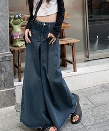 ボリュームデニムワイドパンツ