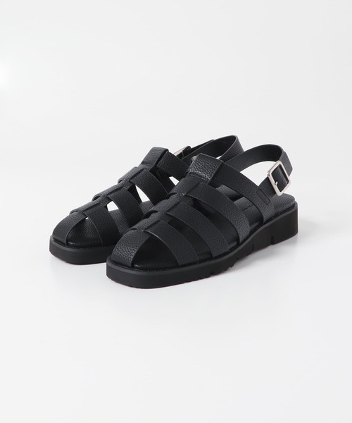 URBAN RESEARCH DOORS(アーバンリサーチドアーズ)の「コンフォートグルカサンダル(サンダル・レディース・ブラック/アイボリー・36/37/38)」の11枚目の写真