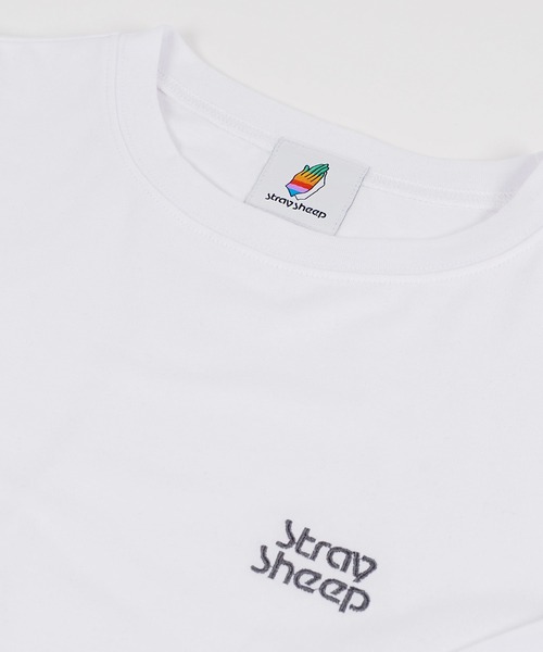 STRAY SHEEP（ストレイシープ）の「[STRAY SHEEP]ミニロゴ・ロングスリーブTee（Tシャツ/カットソー・メンズ・ブラック/ホワイト・MEDIUM/LARGE）」の6枚目の写真