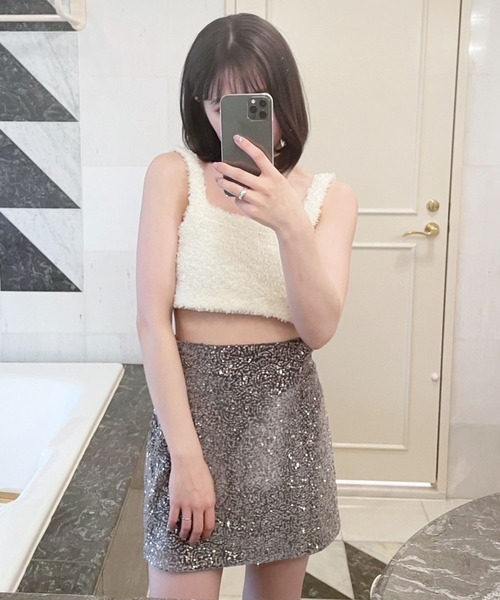 Heather(ヘザー)の「HOLiCニットビスチェ 907284(その他トップス・レディース・ホワイト/グリーン/ピンク・FREE)」の14枚目の写真