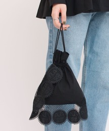 I am I in fact... | キキレース　巾着ショルダーバッグ(ハンドバッグ)