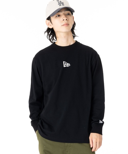 ニューエラ 長袖 テック Tシャツ Sleeve Logo 長袖 テック Tシャツ Sleeve Logo ホワイト レギュラーフィット