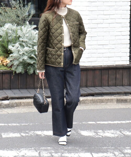 Traditional Weatherwear（トラディショナルウェザーウェア）の「【別注】【Traditional Weatherwear/トラディショナルウェザーウエア】ARKLEY（ブルゾン・レディース・ブラック/カーキ・36/34）」の8枚目の写真