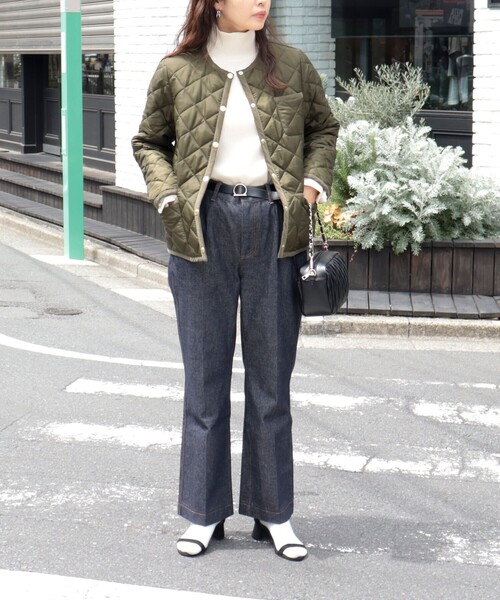 Traditional Weatherwear（トラディショナルウェザーウェア）の「【別注】【Traditional Weatherwear/トラディショナルウェザーウエア】ARKLEY（ブルゾン・レディース・ブラック/カーキ・36/34）」の4枚目の写真