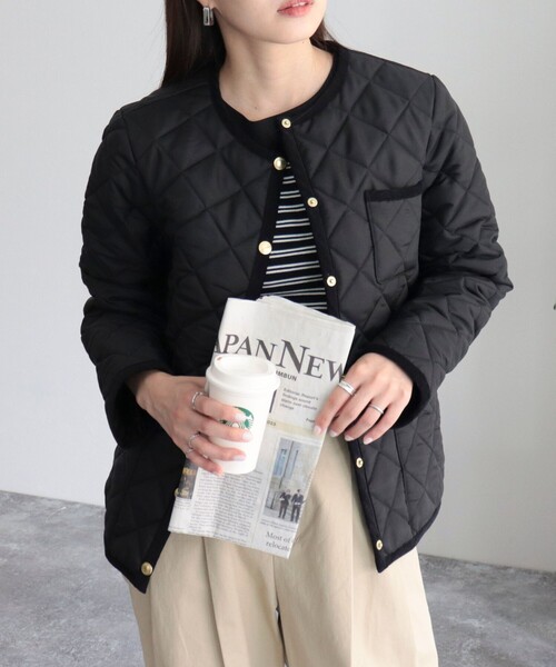 Traditional Weatherwear（トラディショナルウェザーウェア）の「【別注】【Traditional Weatherwear/トラディショナルウェザーウエア】ARKLEY（ブルゾン・レディース・ブラック/カーキ・36/34）」の5枚目の写真