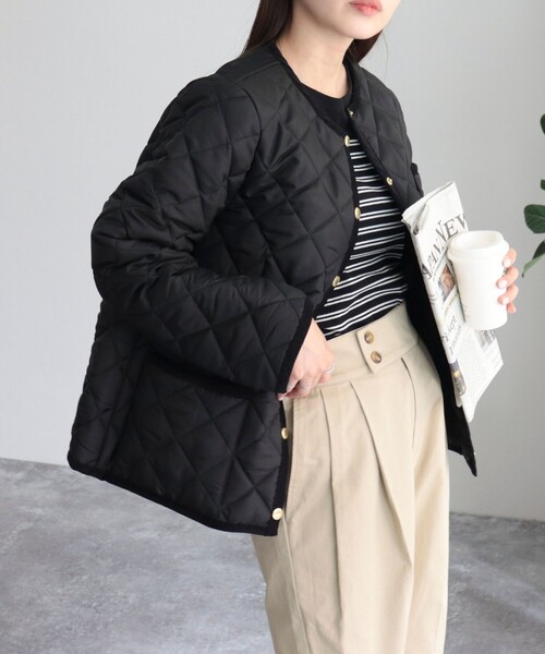 Traditional Weatherwear（トラディショナルウェザーウェア）の「【別注】【Traditional Weatherwear/トラディショナルウェザーウエア】ARKLEY（ブルゾン・レディース・ブラック/カーキ・36/34）」の19枚目の写真