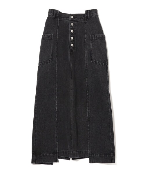 Ray BEAMS(レイビームス)の「Ray BEAMS / デニム キリカエ ロング スカート(デニムスカート・レディース・ブラック/ブルー系その他4・0/1)」の14枚目の写真