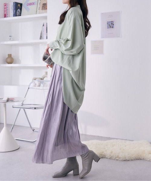 Ada.（エイダ）の「【限定カラー】この秋冬 注目のトレンド キラキラ フレアスカート（スカート・レディース・ライトグリーン/ネイビー/グレー/アイボリー・FREE）」の21枚目の写真