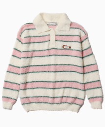 シャギーニットポロ