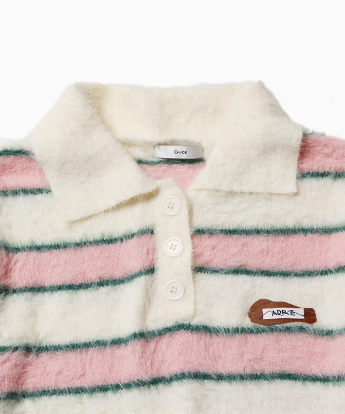 ROOPTOKYO（ループトウキョウ）の「シャギーニットポロ（ニット/セーター・レディース・アイボリー・XL/L/M/S）」の2枚目の写真