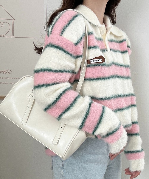 ROOPTOKYO（ループトウキョウ）の「シャギーニットポロ（ニット/セーター・レディース・アイボリー・XL/L/M/S）」の10枚目の写真