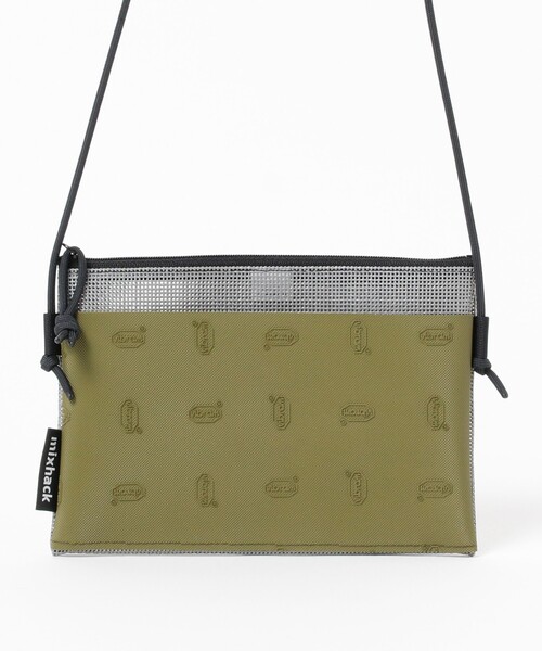 B:MING by BEAMS(ビーミングバイビームス)の「【予約】mixhack × B:MING by BEAMS / 別注 ビブラム メッシュ サコッシュ(ボディバッグ/ウエストポーチ・レディース・ブラック/オリーブ/イエロー・ONE SIZE)」の10枚目の写真