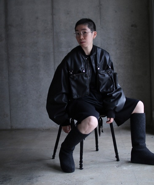 G.V.G.V.(ジーヴィージーヴィー)の「DETACHABLE POCKET BLOUSON(ブルゾン・レディース・ブラック・36)」の16枚目の写真