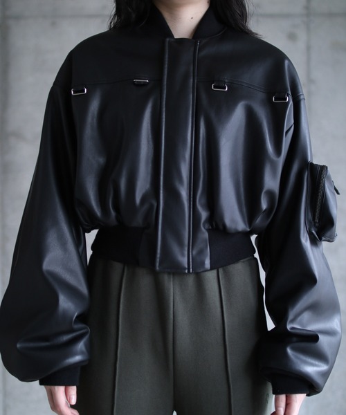 G.V.G.V.(ジーヴィージーヴィー)の「DETACHABLE POCKET BLOUSON(ブルゾン・レディース・ブラック・36)」の2枚目の写真