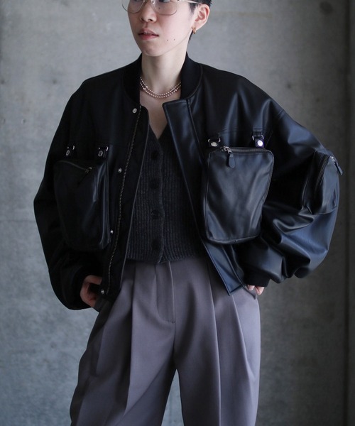 G.V.G.V.(ジーヴィージーヴィー)の「DETACHABLE POCKET BLOUSON(ブルゾン・レディース・ブラック・36)」の5枚目の写真