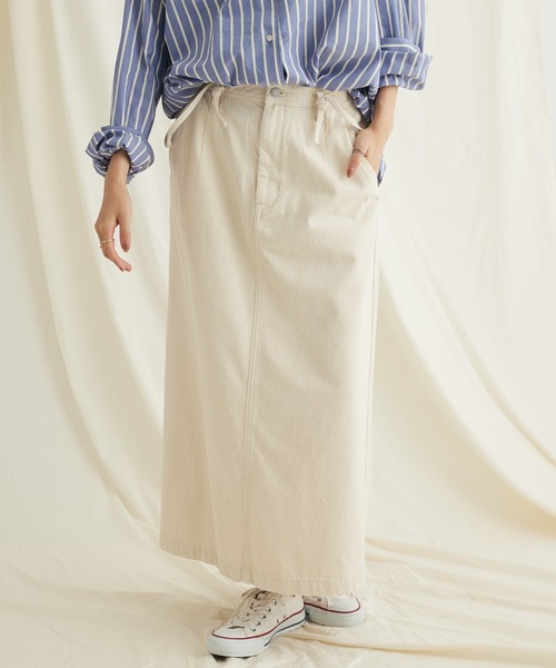 CRAFT STANDARD BOUTIQUE（クラフトスタンダードブティック）の「2WAYサロペットスカート（スカート・レディース・ブルー系その他/ナチュラル/ダークインディゴブルー・L/M）」の2枚目の写真