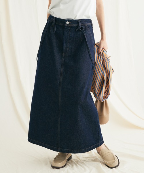 CRAFT STANDARD BOUTIQUE（クラフトスタンダードブティック）の「2WAYサロペットスカート（スカート・レディース・ブルー系その他/ナチュラル/ダークインディゴブルー・L/M）」の3枚目の写真