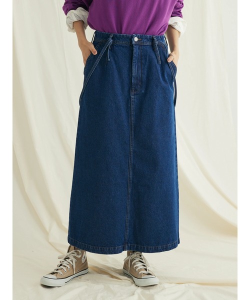 CRAFT STANDARD BOUTIQUE（クラフトスタンダードブティック）の「2WAYサロペットスカート（スカート・レディース・ブルー系その他/ナチュラル/ダークインディゴブルー・L/M）」の7枚目の写真