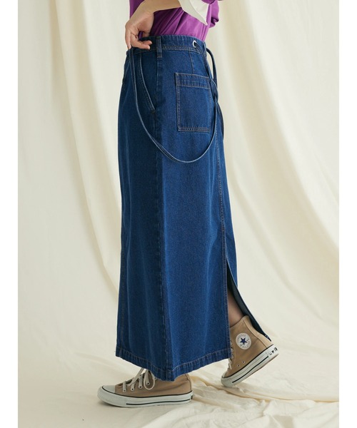 CRAFT STANDARD BOUTIQUE（クラフトスタンダードブティック）の「2WAYサロペットスカート（スカート・レディース・ブルー系その他/ナチュラル/ダークインディゴブルー・L/M）」の10枚目の写真