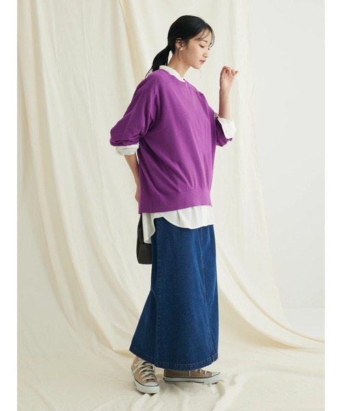 CRAFT STANDARD BOUTIQUE（クラフトスタンダードブティック）の「2WAYサロペットスカート（スカート・レディース・ブルー系その他/ナチュラル/ダークインディゴブルー・L/M）」の19枚目の写真