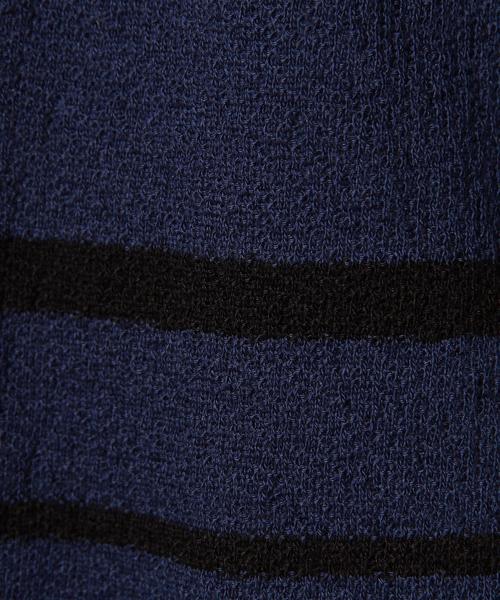 green label relaxing（グリーンレーベルリラクシング）の「CREPE BORDER C/N SS②　Tシャツ ◆（Tシャツ/カットソー・メンズ・コバルトブルー/ブラック/ネイビー/ブラウン・MEDIUM/LARGE/SMALL）」の12枚目の写真