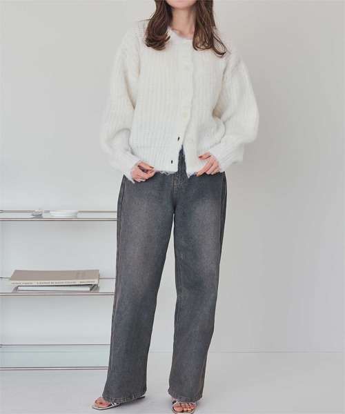 titivate(ティティベイト)の「モヘアライクシャギーニットカーディガン(カーディガン/ボレロ・レディース・ブラウン/イエロー/オフホワイト・S/M)」の22枚目の写真